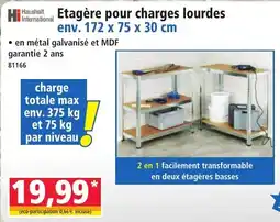 Norma Haushalt International Étagère pour charges lourdes offre