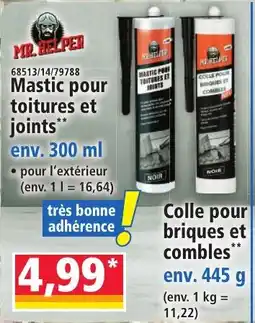 Norma MR HELPER Mastic pour toitures et joints offre