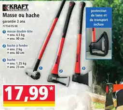 Norma KRAFT Masse ou hache offre