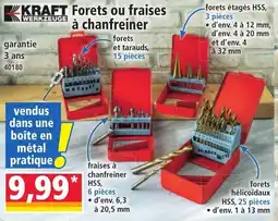 Norma KRAFT Forets ou fraises à chanfreiner offre