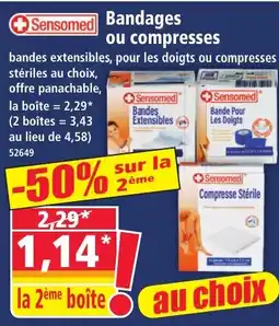 Norma Sensomed Bandages ou compresses offre