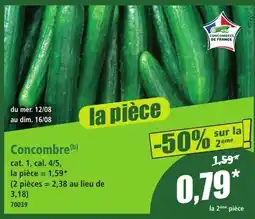 Norma Concombres de France offre