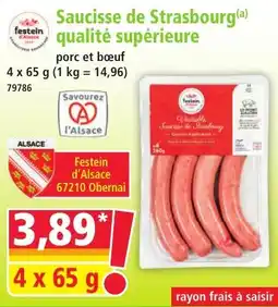 Norma Festein Saucisse de Strasbourg offre