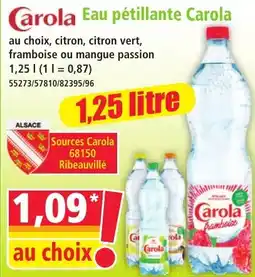 Norma Carola Eau pétillante offre