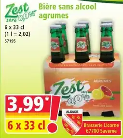 Norma Zest Bière sans alcool agrumes offre
