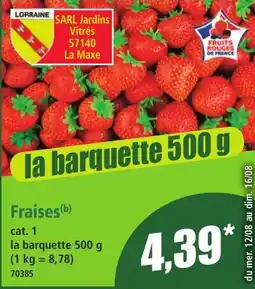 Norma SARL Jardins Vitrés Fraises offre