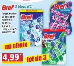 Norma Bref 3 blocs WC offre