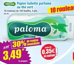Norma paloma Papier toilette parfumé offre