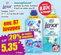 Norma Lenor Assouplissant offre