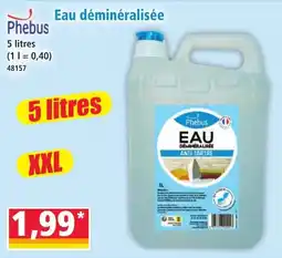 Norma Phebus Eau déminéralisée offre