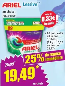 Norma ARIEL Lessive offre