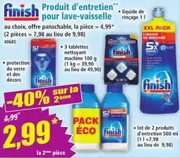 Norma finish produit d'entretien pour lave-vaisselle offre