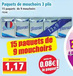 Norma florex Paquets de mouchoirs offre