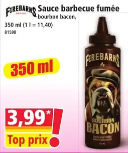 Norma Firebarns Sauce barbecue fumée bourbon bacon offre