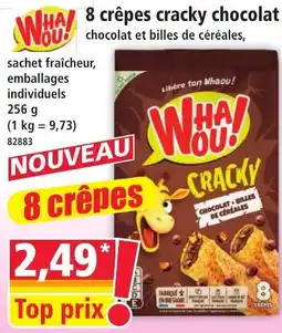 Norma WHAOU! 8 crêpes cracky chocolat offre