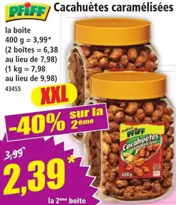 Norma PFIFF Cacahuètes caramélisées offre
