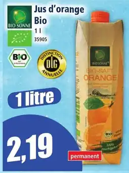 Norma BIO SONNE Jus d'orange offre
