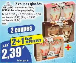 Norma GELATO D'ITALIA 2 coupes glacées offre