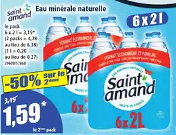 Norma Saint amand Eau minérale naturelle offre