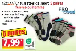 Norma TOPTEX Chaussettes de sport offre