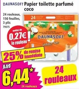 Norma DAUNASOFT Papier toilette parfumé coco offre