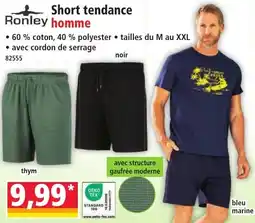 Norma Ronley Short tendance homme offre