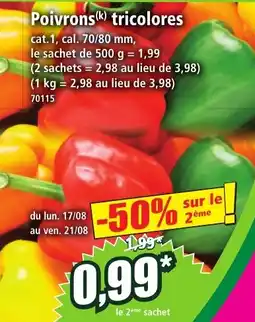 Norma Poivrons(k) tricolores offre