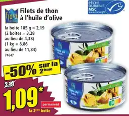 Norma Fjord Filets de thon offre