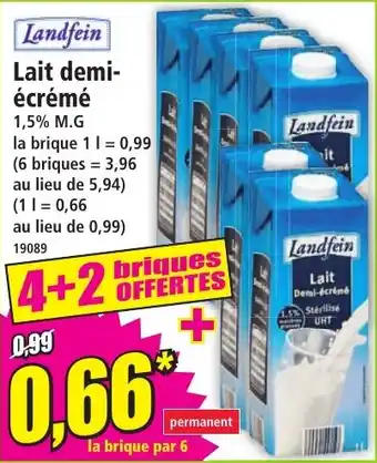Landfein Lait demi-écrémé