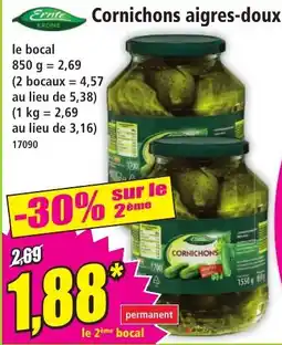 Norma Ernte Cornichons aigres-doux offre