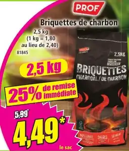 Norma PROF Briquettes de charbon offre