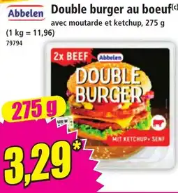 Norma AbbeLen Double burger au boeuf offre