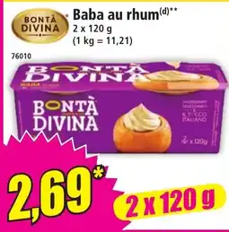 Norma BONTÀ DIVINA Baba au rhum offre