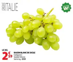 Auchan RAISIN BLANC DE SICILE offre