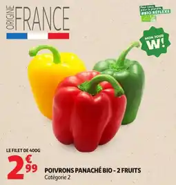 Auchan POIVRONS PANACHÉ BIO offre