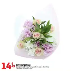 Auchan BOUQUET 15 TIGES offre