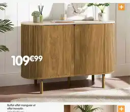 b&m Buffet effet manguier et effet travertin offre