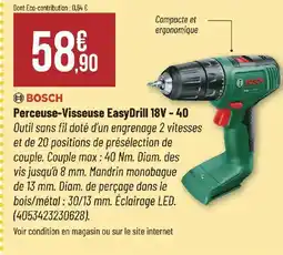 Bricorama BOSCH Perceuse-Visseuse EasyDrill 18V - 40 offre