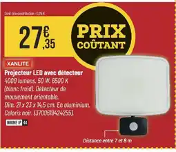 Bricorama XANLITE Projecteur LED avec détecteur offre