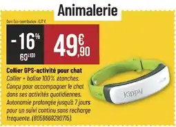 Bricorama Kippy Collier GPS-activité pour chat offre