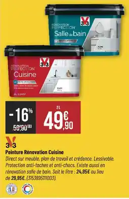 Bricorama 3x3 Peinture Rénovation Cuisine offre