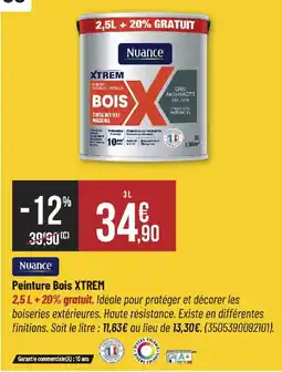 Bricorama Nuance Peinture Bois XTREM offre