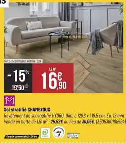 Bricorama CHAMBROUX Sol stratifié offre