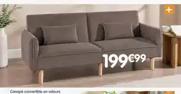 b&m Canape convertible en velours offre