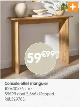 b&m Console effet mangui offre
