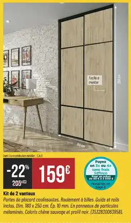 Bricorama Sefinco Kit de 2 vantaux offre