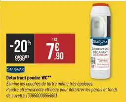 Bricorama STARWAX Détartrant poudre WC offre