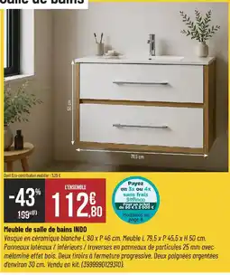 Bricorama INDO Meuble de salle de bains offre