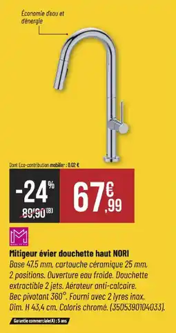 Bricorama NORI Mitigeur évier douchette haut offre