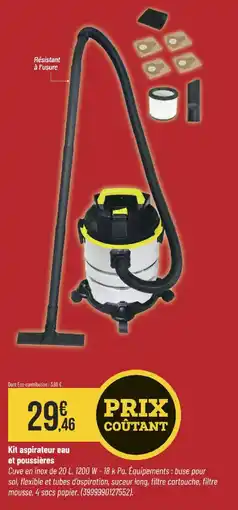 Bricorama Kit aspirateur eau et poussières offre
